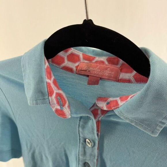 Masters Magnolia Lane Women's Aqua Blue Augusta Pima Cotton Golf Polo Shirt XS - Picture 8 of 11